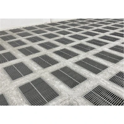 Piso elevado ventilado cimentício de aço